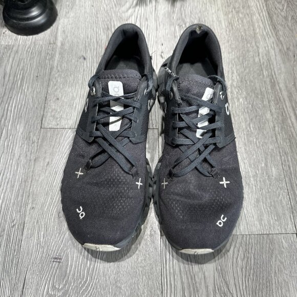 On Womens Cloud X Black White Running Shoes Sneakers Size 7 - Picture 2 of 11